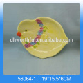 2016 New Arrival Ceramic Chicken Plate for Easter Day